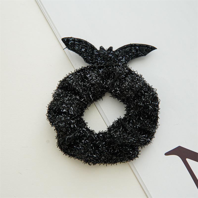 

Black Cat Themed Hair Accessories Plush Halloween Styling Tools Cute Animal Ear Hair Ties Party Decorative Headwear D