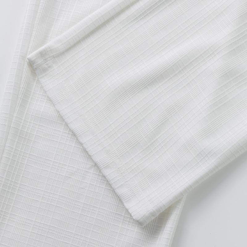 Men's Breathable Imitation Hemp Small Square Beach Trousers Loose Casual Sports Straight Leg Pants