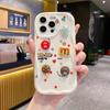Cartoon three-dimensional M bean suitable for Honor 400 mobile phone case Huawei PURA P70 cute anti-drop women's cream case