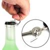 1/2pcs Stainless Steel Mini Bottle Opener Keychain - Portable Pocket-Sized Manual Beverage Opener for Camping & Everyday Use
