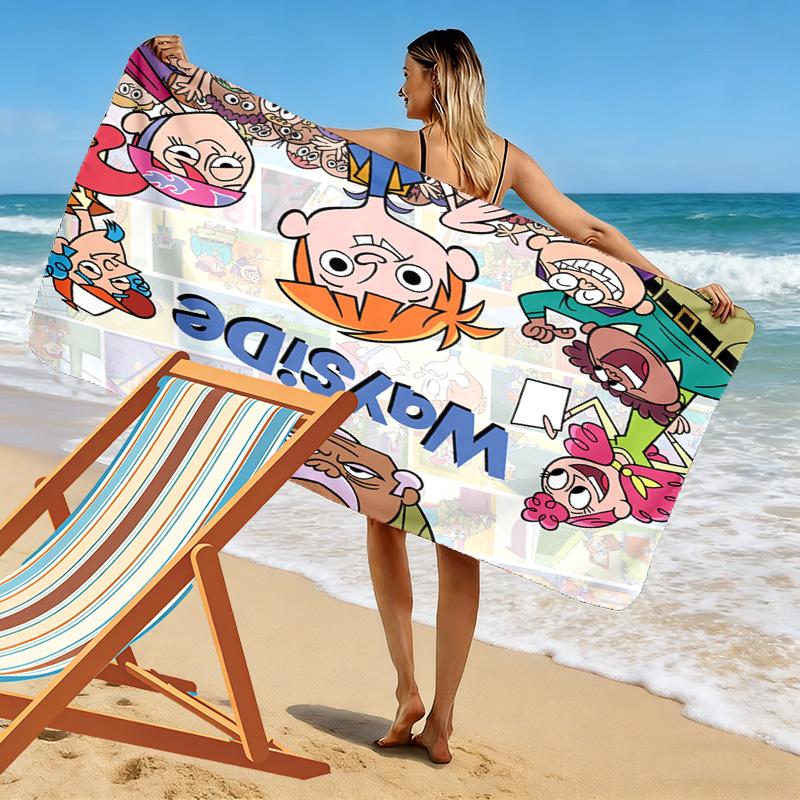 roadside school 2D Flat Print Beach Towel, Large Soft Quick Dry Towel for Beach Camping SwimmingDSTJ0925159