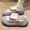 Korean Version of Fashion 2025 Cute Sweet Puff Shoes Women's Summer Breathable Versatile Lightweight Flat Casual Training Shoes