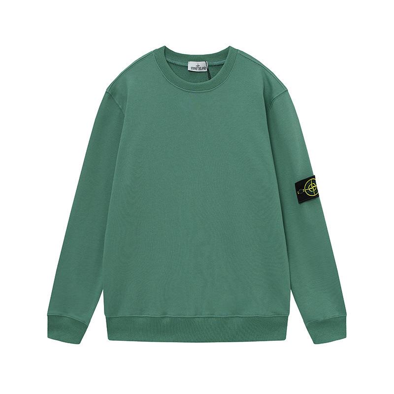 STONE 20SS Unisex Bluza z okrągłym dekoltem z naszywką kompasu: Funkcjonalny, Codzienny