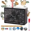 Cash Savings Box Wooden Reusable Piggy Bank Saving Money Supplies Numbers Boxes Euro Money Box with Counter Cash Boxes