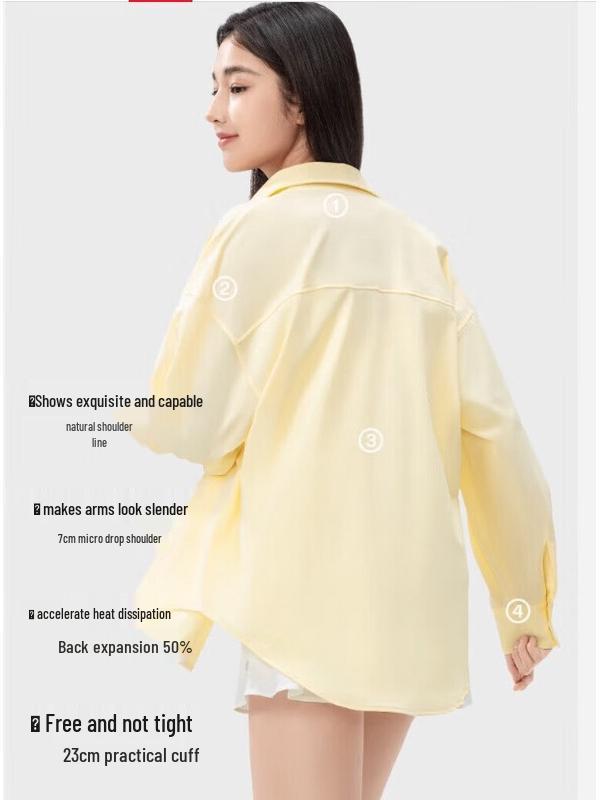 Women s Loose Fit Ice Silk UV Protection Shirt