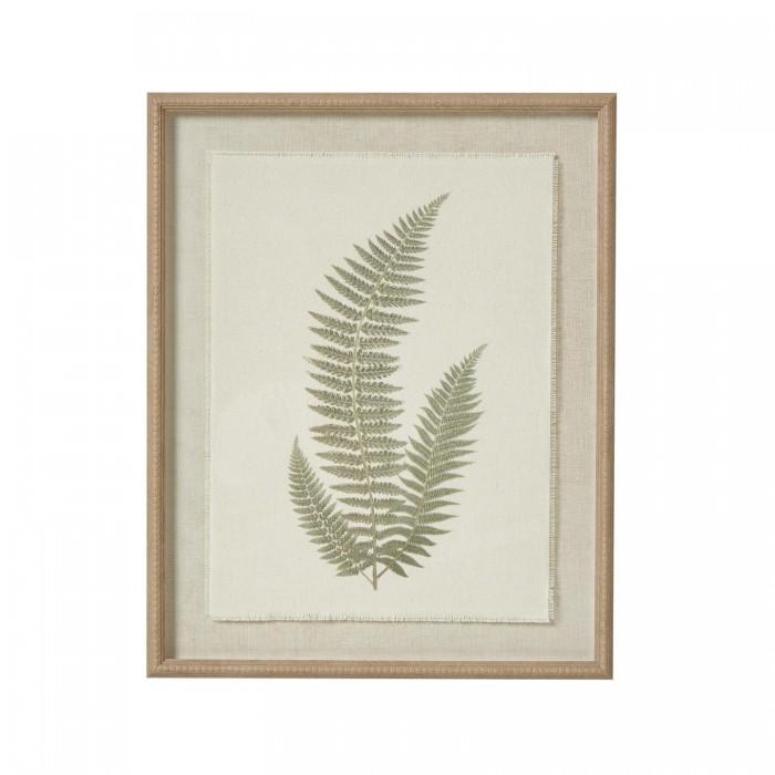 Hill Interiors Textured Fern Texture Torn Paper Framed Art Print