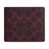 3-In-1 11 Brand Print Faux Leather Wallet Women Wallets Black-Currant CW380-YED