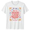 TEACH LOVE INSPIRE Teacher Education Appreciation Unisex Graphic TShirt