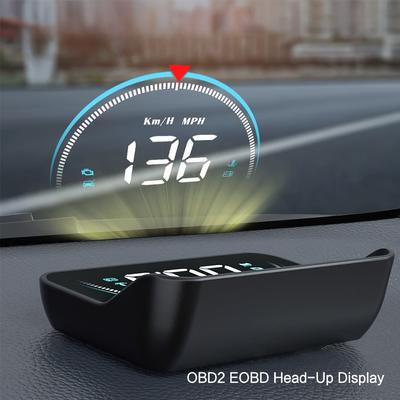 M8 HUD Head-up Display, Car OBD2 II EUOBD Overspeed Warning, Water Temperature, Digital Projection, Windshield, Car, Electronics