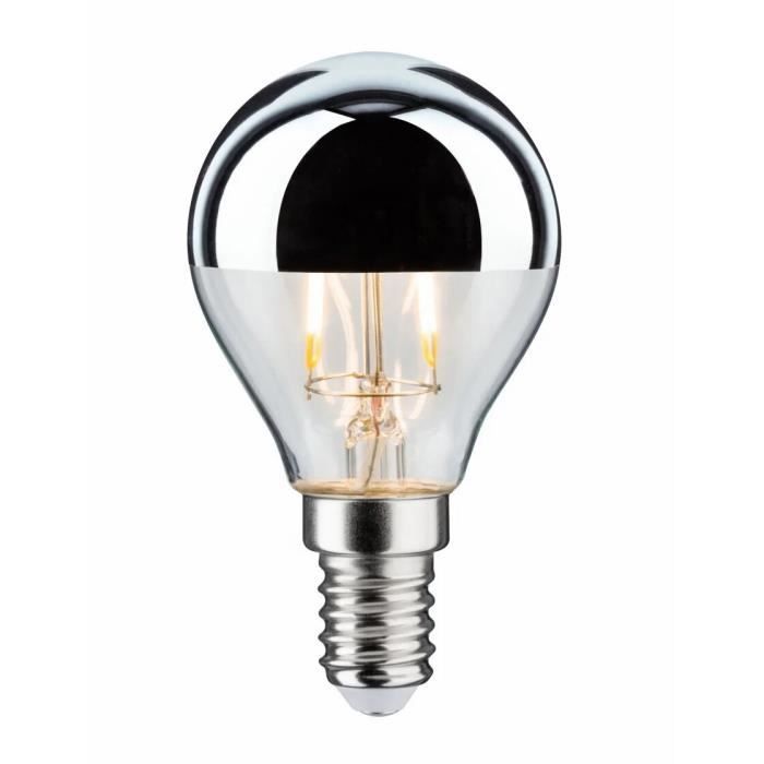 LED Bulb - Paulmann - E14 - 2.6W - Warm White - Silver Cap