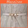 Elegant Korean Style Decorative Waist Belt Floral Hook Closure For Women Dress