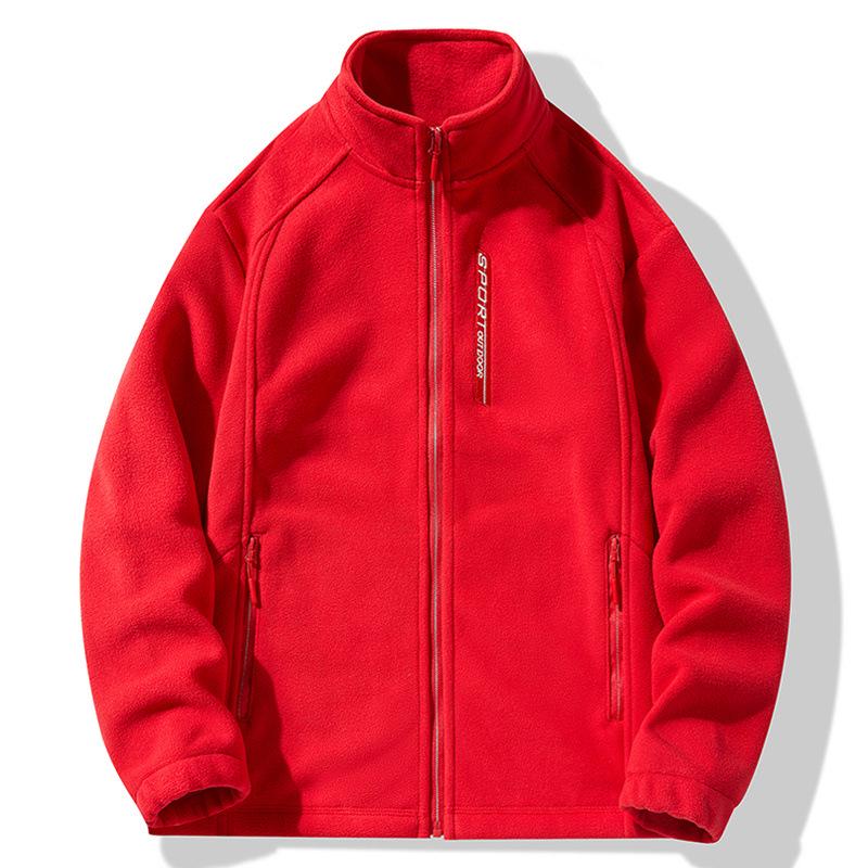 Unisex Windproof Fleece Pullover Jacket: Thick, Warm, and Insulated for Autumn and Winter Sports