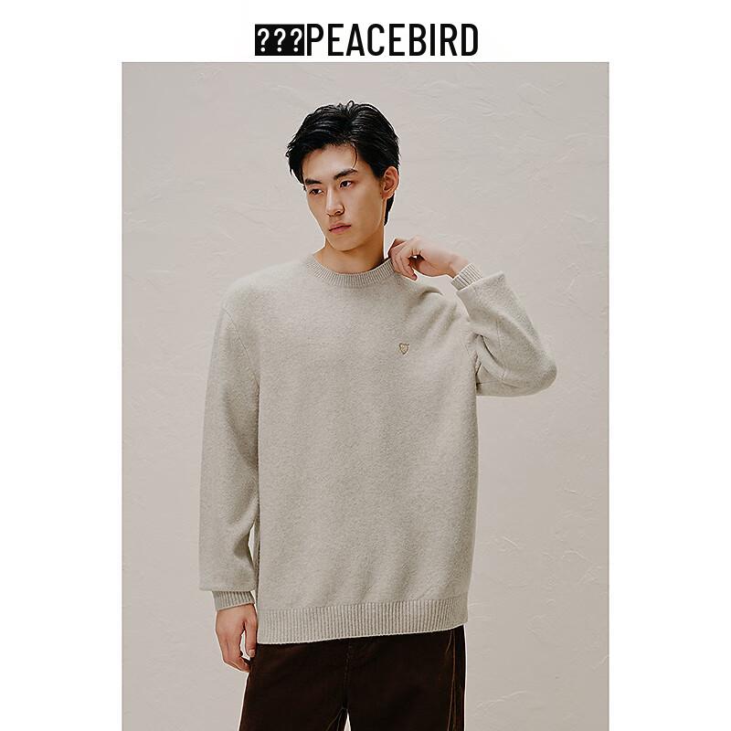 Peacebird Men's Casual Crew Neck Knit Sweater