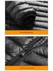 Men's Lightweight Solid Color Down Jacket - Warm, Short, Casual, Versatile for Autumn/Winter.