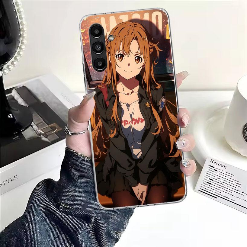 

Чехол для телефона Sword Art Online Юки Асуна Для Samsung Galaxy A13 A14 A15 A16 A17 A53 A54 A55 A56 A57 A33 A34 A35 A36 A37 A23 A24 A Samsung A05S