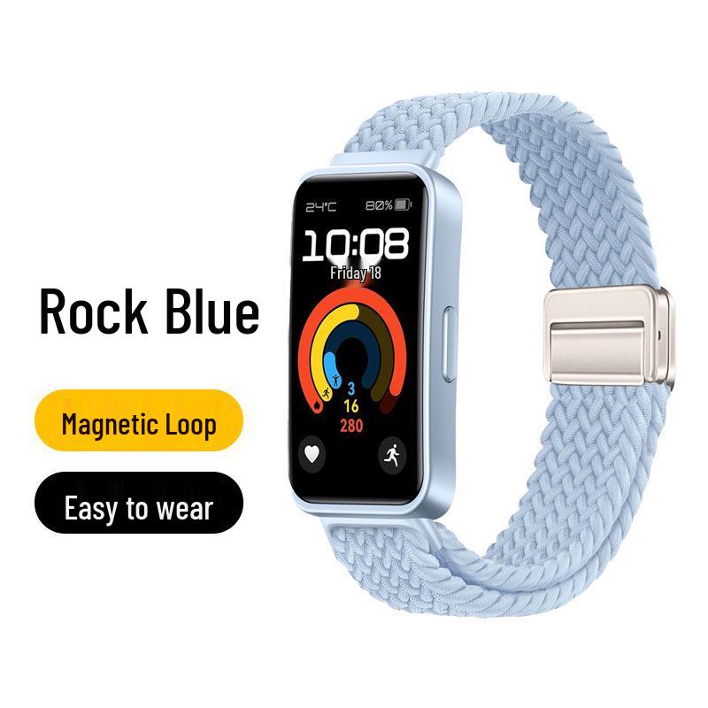 Huawei Band 10 Nylon Woven Strap with Magnetic Buckle for Smart Band 8/9