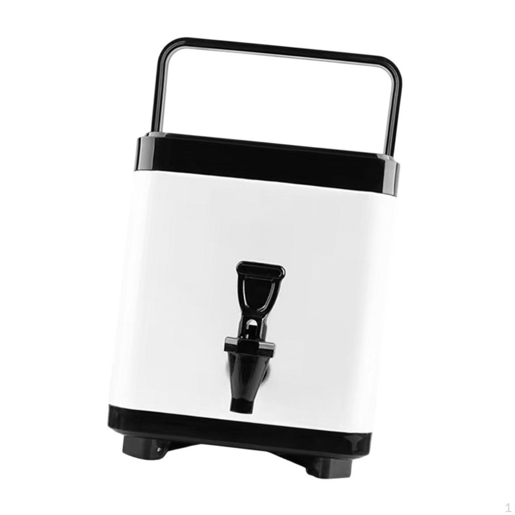 Beverage Dispenser with Faucet for And Cold Drinks, Portable Insulated Container Soup
