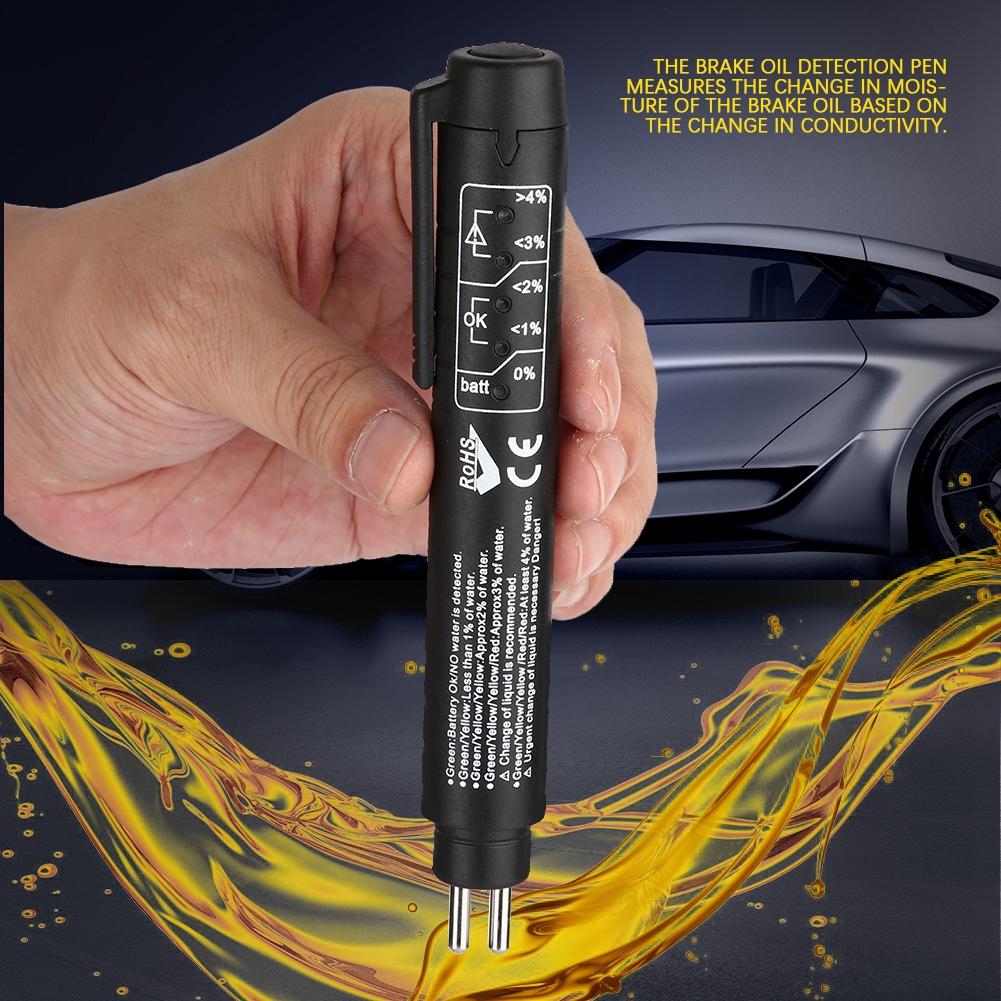 Brake Fluid Pen LED Indicator Car Test Tool for DOT3/4/5 Applicable To Various