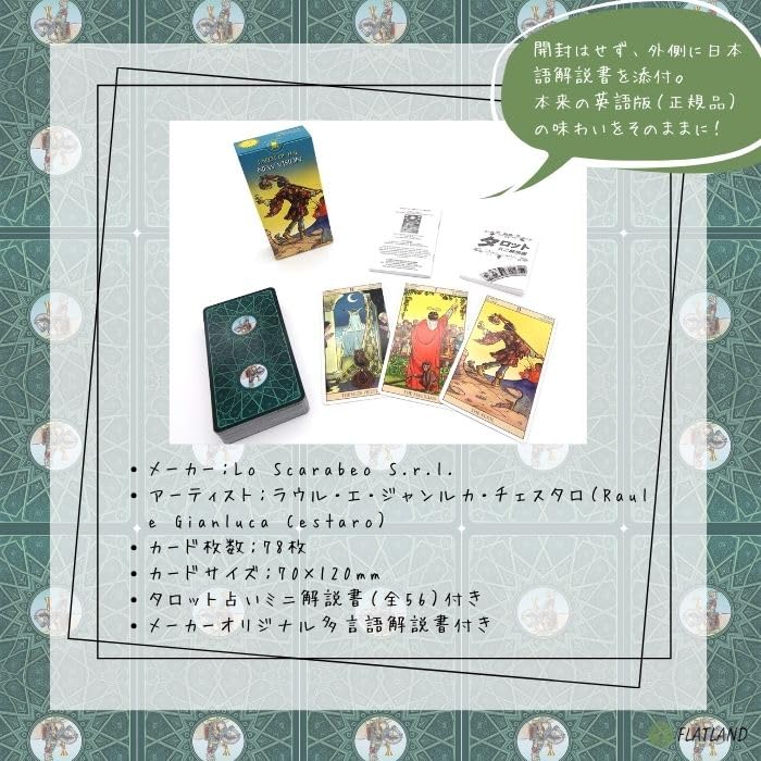 Tarot of The New Vision Tarot Reading Instructions (Japanese Instruction Manual Included) Authentic Tarot Cards (78 Cards)