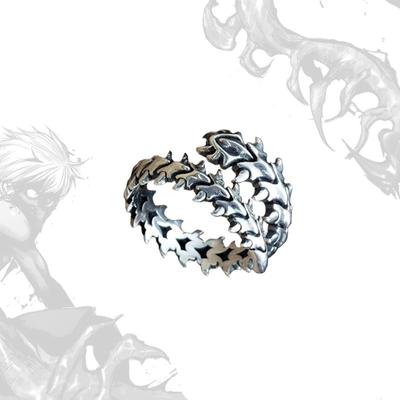 Punk Stil Personalisierter Retro Öffnender Verstellbarer Tausendfüßförmiger Ring Für Männer Frauen Halloween Schmuck Requisite Accessoires