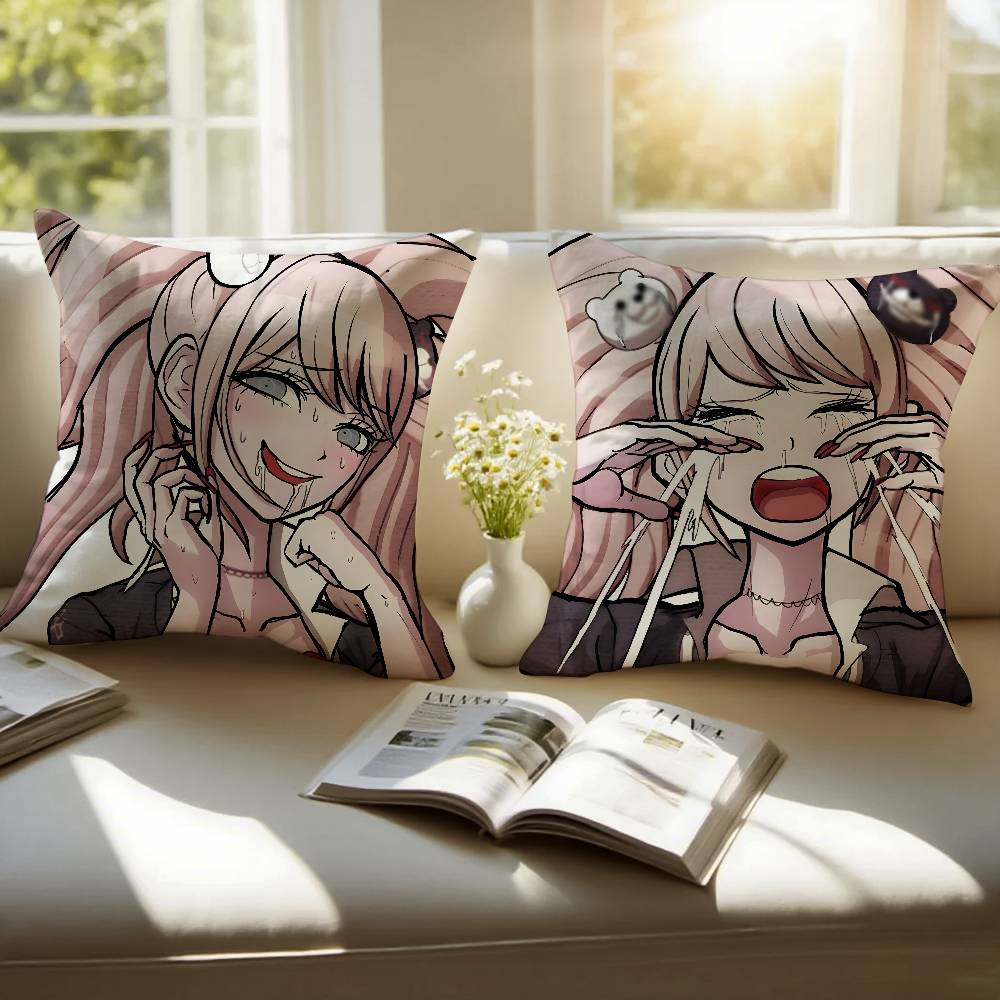 J-Junko Enoshima Pillow Case Sofa and Living Room Decorative Cushion Covers Dust-proof and Mite-proof Invisible Zipper