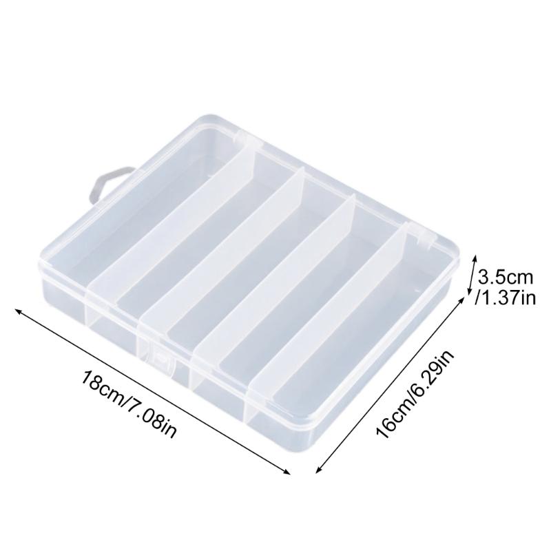 Double Layer Transparents Fishing Baits Organizers with Durability Plastic Construction for Lures Storage