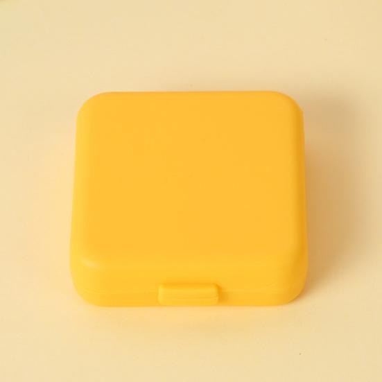 Pill Organizer with Buckle Sealing Design 4 Compartments Dose Management Container Moisture Proof Pill Storage Portable Pill Box for Travel Daily