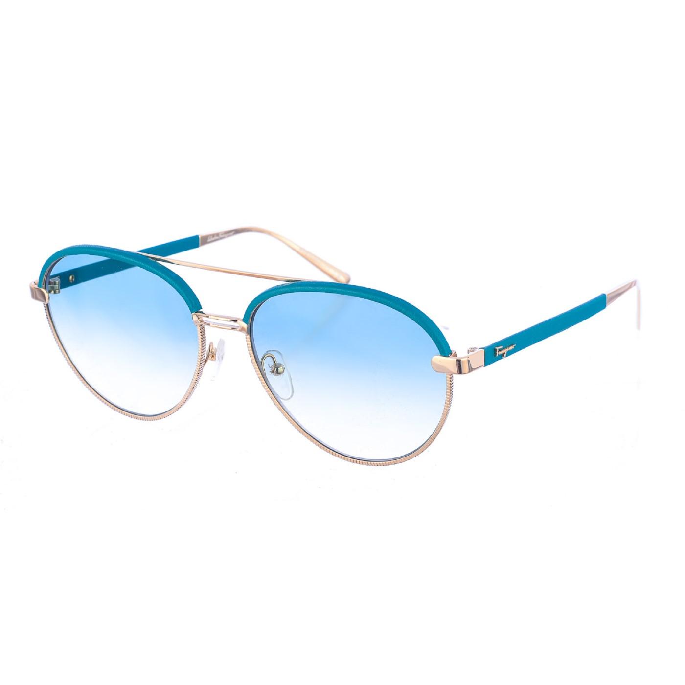 

Металлические солнцезащитные очки овальной формы SF229SL женские