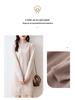 Women's 100% Wool Knit Dress - Autumn/Winter Semi-High Neck Casual Versatile Style