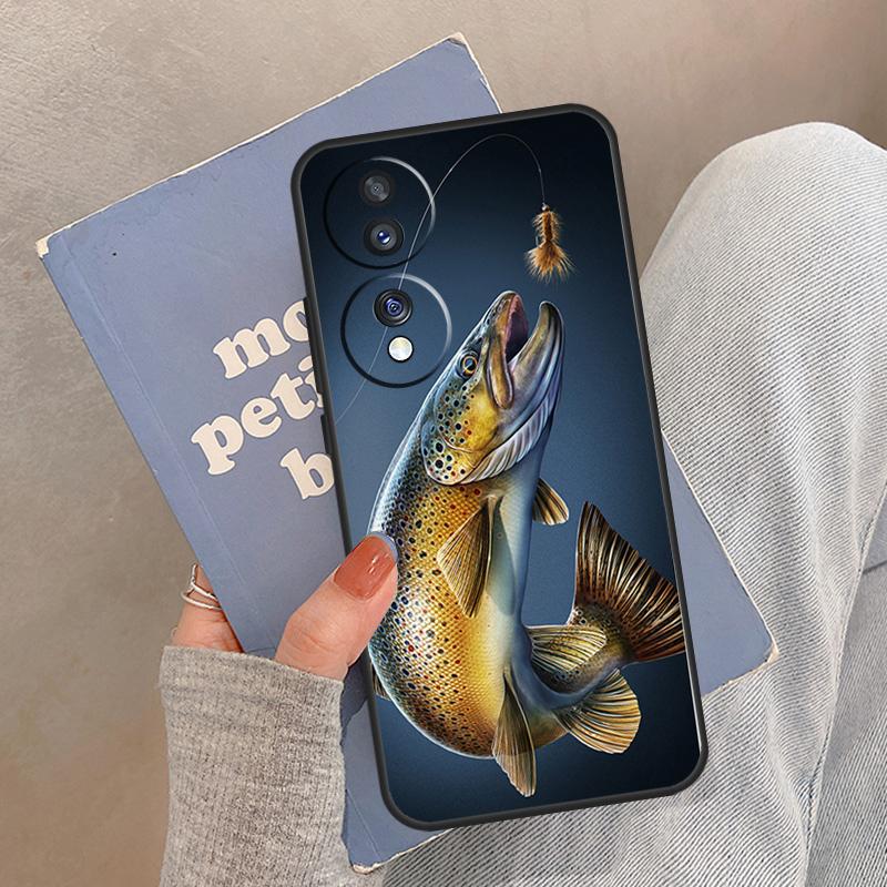 

Rainbow Trout Fishing Case For Honor Magic 8 Pro 5 6 7 Lite Cover For Honor 200 400 90 70 50 X8a X8b X9a X9b X9c Honor X8b