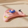 Interaktiver Lauflerner für Babys, höhenverstellbar, Schiebestange, Stopper, Pink und Grau