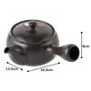 Tokoname ware teapot, Takeharu design, red and white plum blossom pattern, 320ml, with mesh filter, for deep-steamed green tea, roasted green tea, and