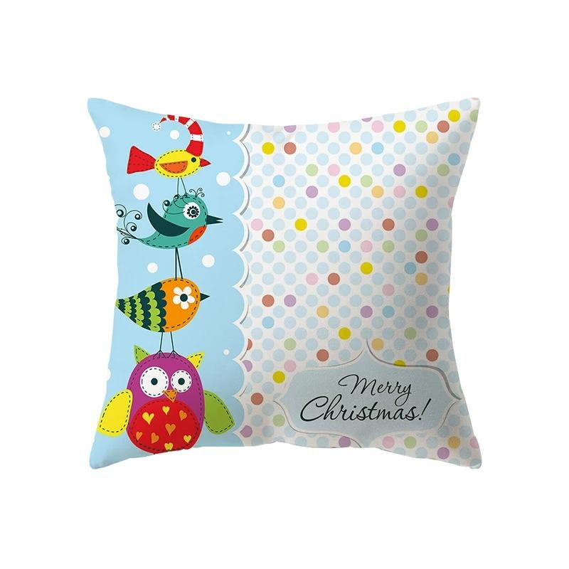 Christmas Themed Pillowcases Car Accessories Office Santa Claus Living Room Sofa Home Pillowcases