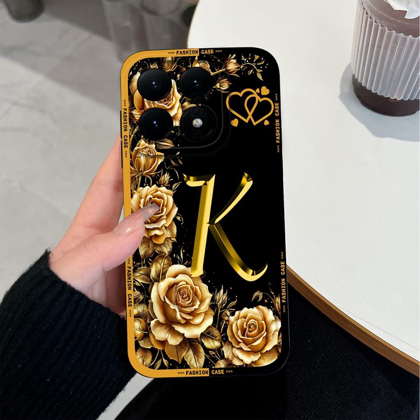 For Xiaomi 15T 14T 12T 17 15 14 13 Pro Lite 12X Phone Case Creative Letters Pattern Soft Matte Silicone Anti Slip Back Cover For Xiaomi Bumper Housing