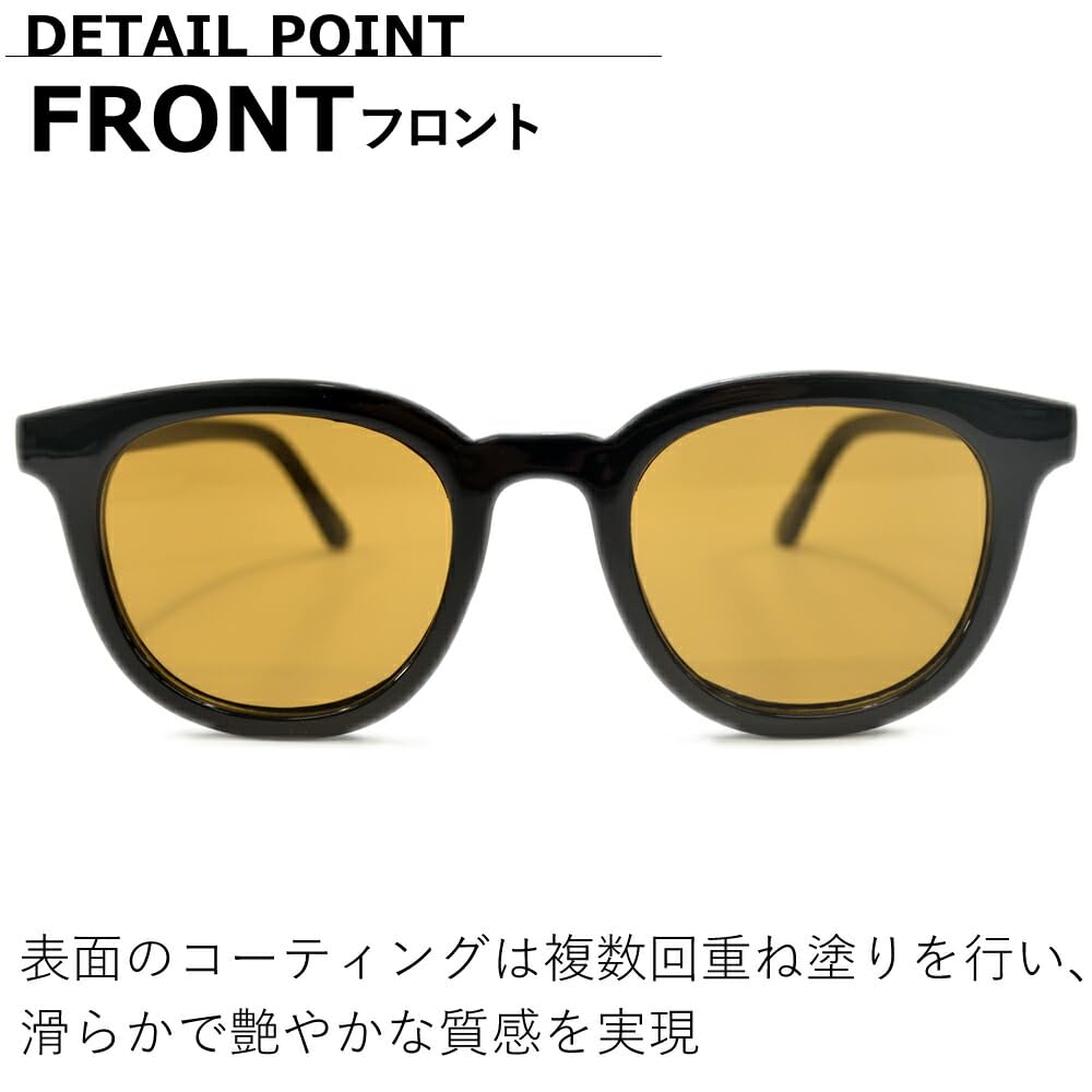 Sunglasses for Men and UV Fashion Boston Tinted Lenses [MERRY PLEASURE] Women, Protection, Glasses, Round, Style, (Lightly Colored)