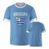 Unisex Flag Print Short Sleeve Crew Neck Casual T Shirt Comfortable Fit for Daily Wear Sports Activities