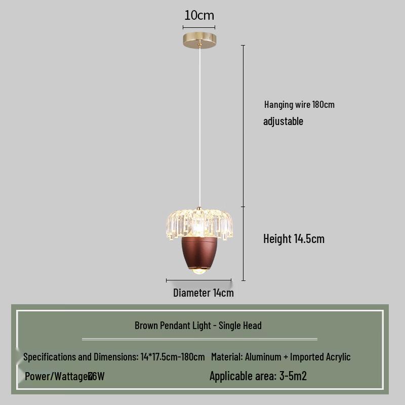 Современный подвесной светильник NuFeng Crystal Flower