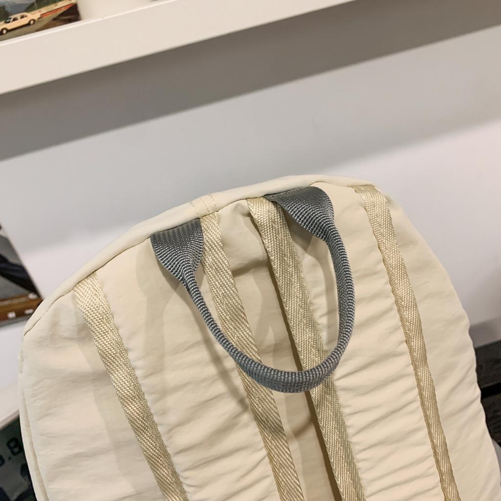 2025 Neuer Koreanischer - Stil Niedlicher und Schlichter Schulranzen mit Großer Kapazität: Lässiger, leichter Doppel-Schulter-Rucksack, Farbe - Bloc