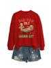 Autumn/Winter Christmas Pattern Round Neck Long Sleeve Hoodie