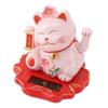 Lucky Cat Waving Arm Ornament ABS Solar Powered Light Induction Wealth Welcoming Cat Decoration for
