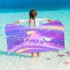 Name Custom Cartoon Beach Towel Cute Unicorn Soft Microfiber Travel Camp Towel  Absorbent Quick-Drying Bath Towel Gift For Girl