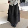 2026 Korean Style Polka Dot Ruffle High-Waisted Skirt for Women - Autumn/Winter Collection