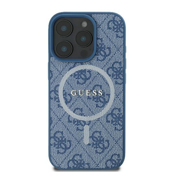 Guess Guhmp16Lg4Gfrb Iphone 16 Pro6.3 Niebieski/Blue Hardcase 4G Ring Classic Logo Magsafe