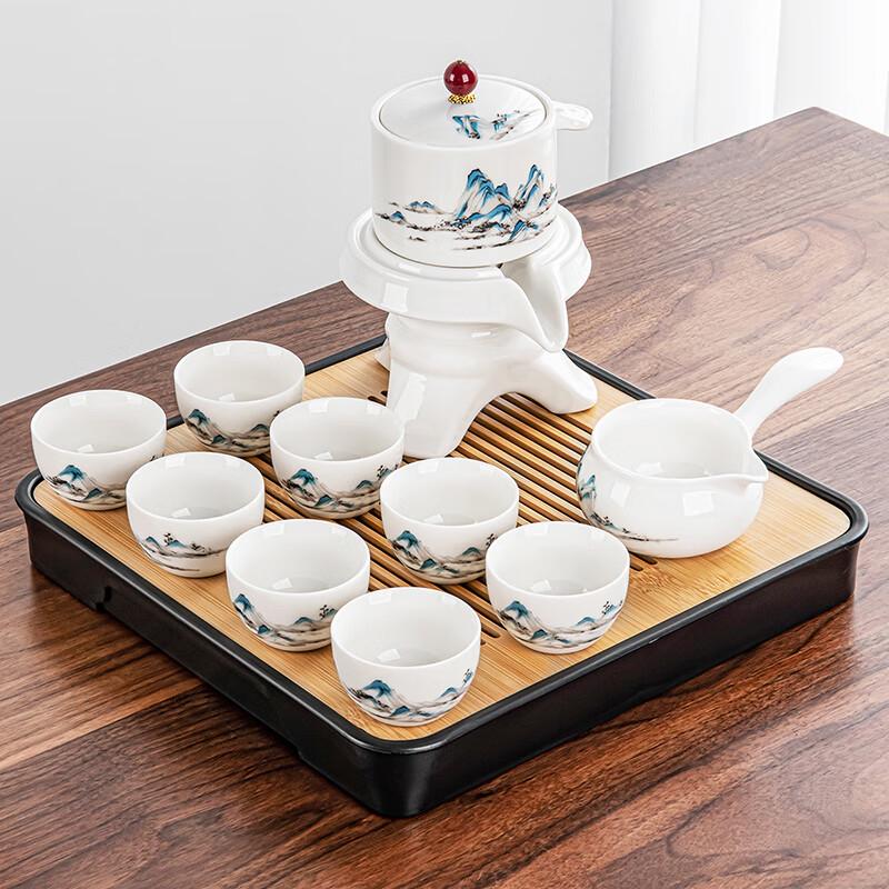 Lainuo Lamb Fat Jade Porcelain Tea Set