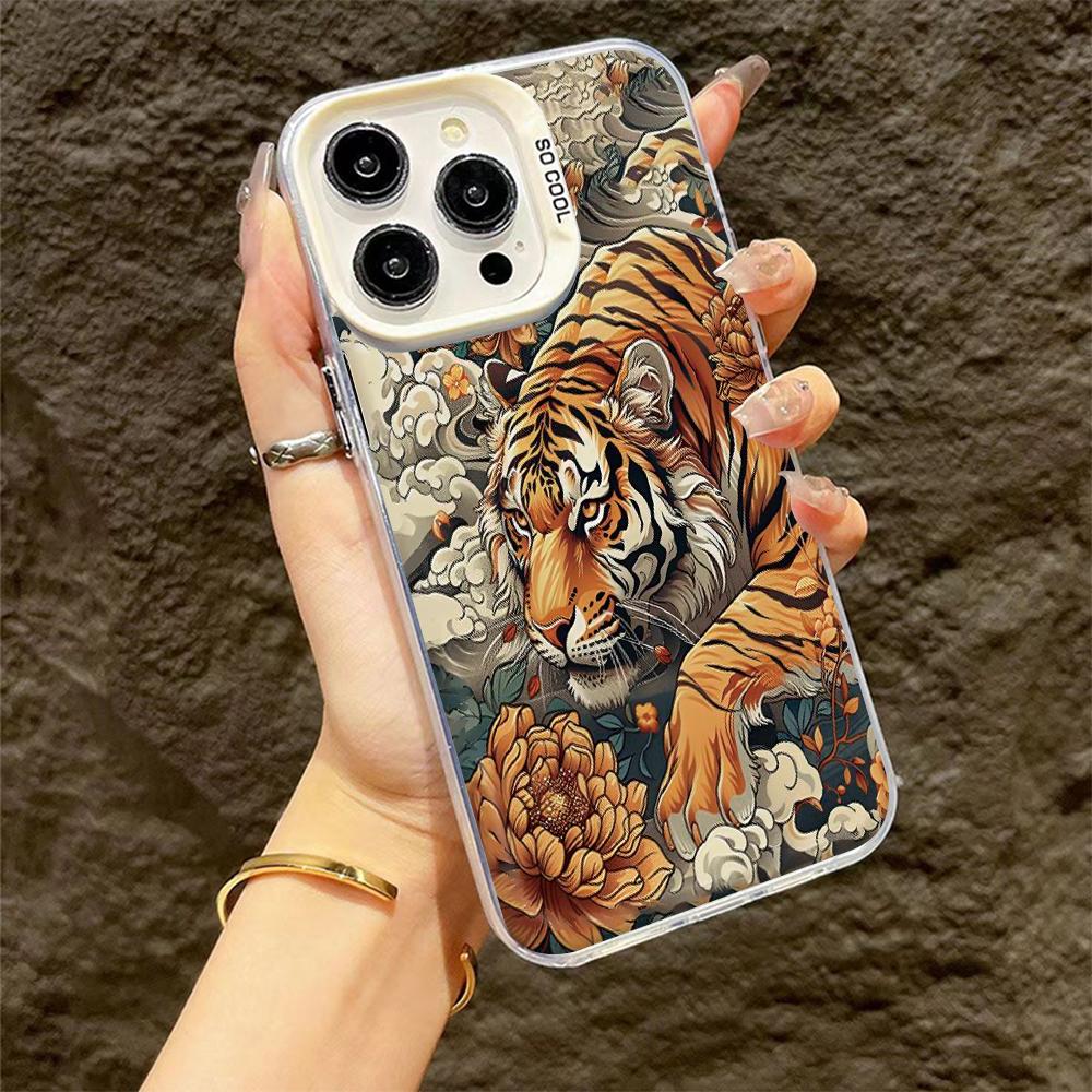 Superior Tiger Pattern Printing Phone Case For iPhone 15 Cases iPhone 11 12 13 14 15 16 Pro Max XS X XR Plus Shockproof Cover