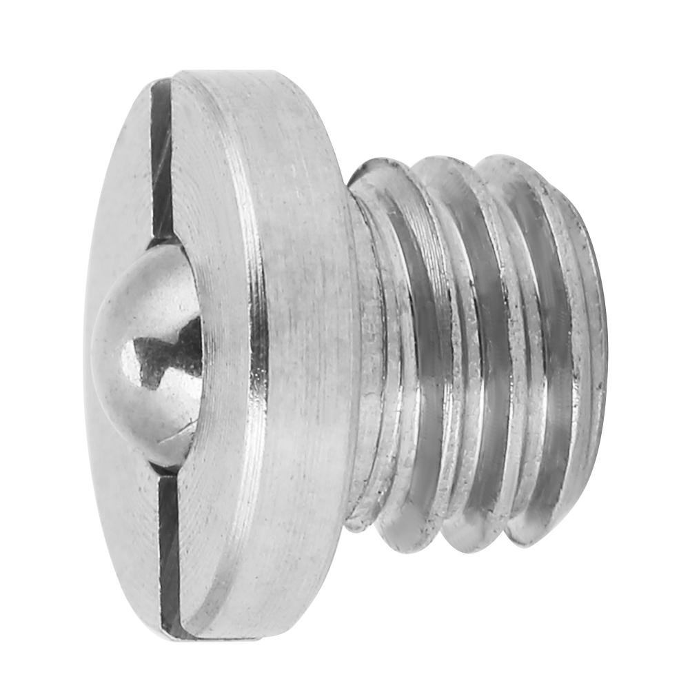 5pcs Screw Threaded Stainless Steel Flanged Ball Spring Plungers Set (M5*5)