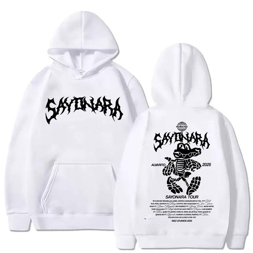 Rapper Alvaro Diaz Sayonara Tour Album Merch Hoody Men's Women Retro Aesthetic Sweatshirt Y2K Fashion High Quality Fleece Hoodie