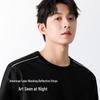 MINISO Men's Sport Quick-Dry Reflective Stripe T-Shirt