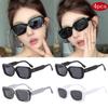 1/4pcs Fashion Small Rectangle Sunglasses Women Y2K Style Sunglasses Simple Design Goggles Men Punk Outdoor Sports Glasses