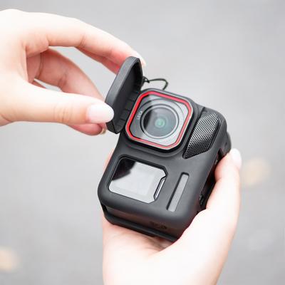 1/2Pcs For Insta360 Ace Pro 2 Silicone Protective Case Shockproof Body Cover with Lens Cap Anti-Scratch Shell Camera Accessories